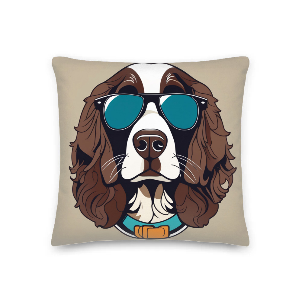PugMug Custom English Springer Spaniel Premium Pillow