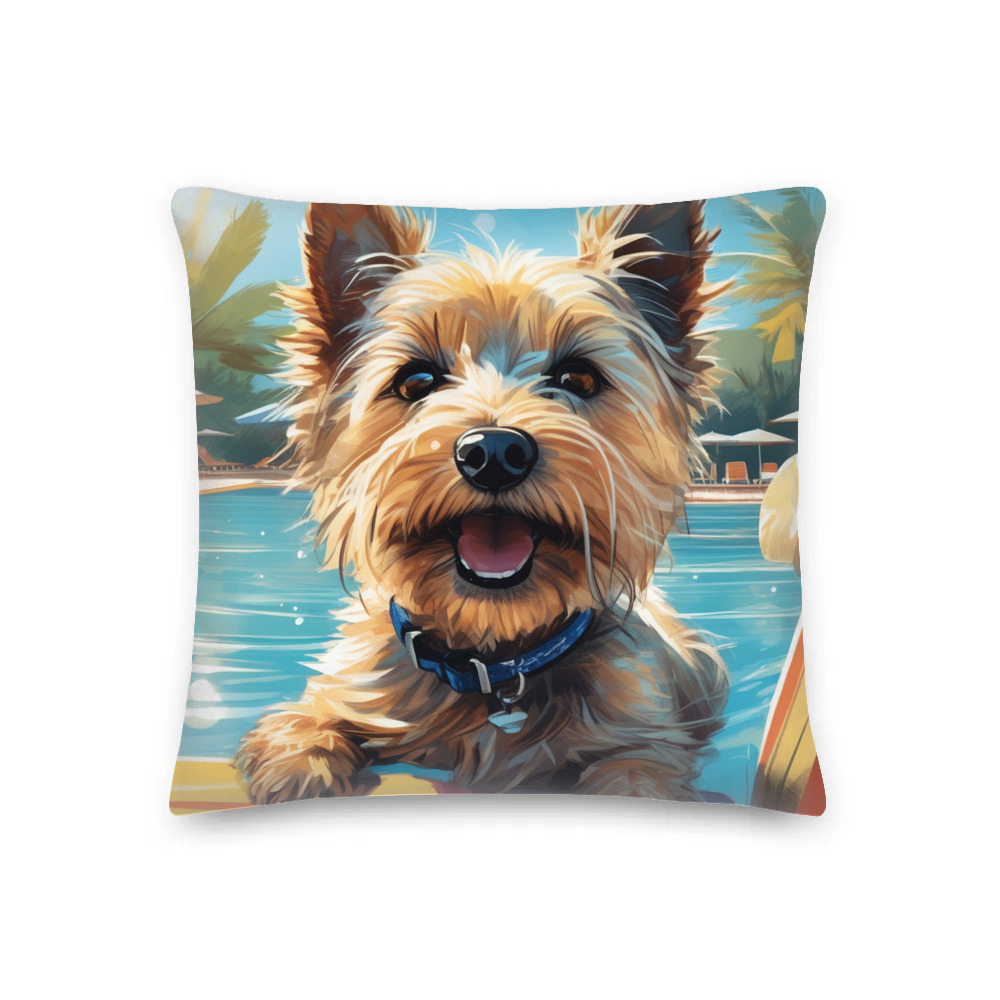 PugMug Custom Cairn Terrier Premium Pillow