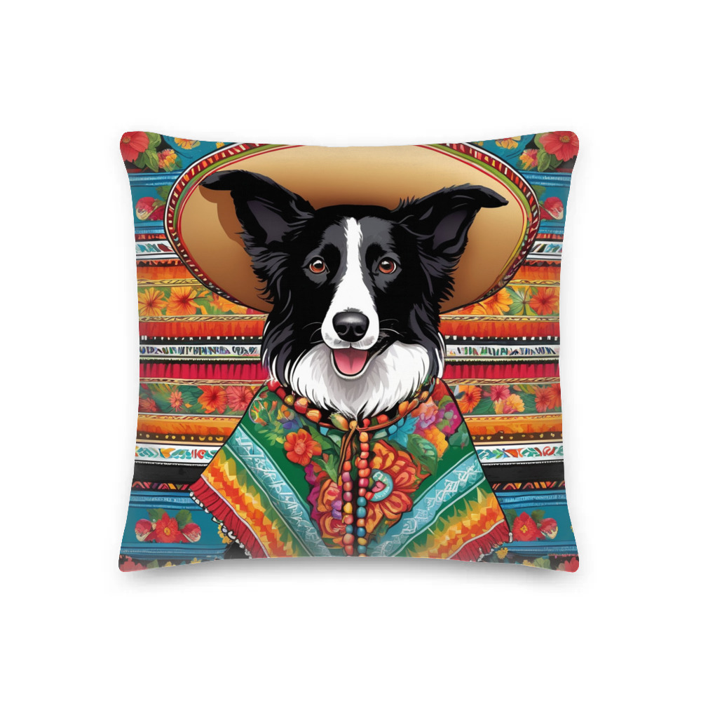 PugMug Custom Border Collie Premium Pillow