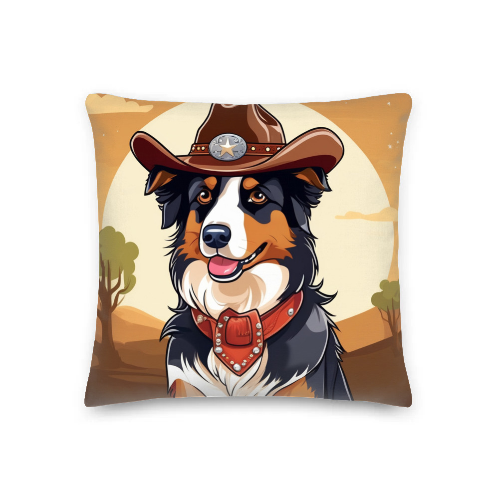 PugMug Custom Australian Shepherd Dog Premium Pillow