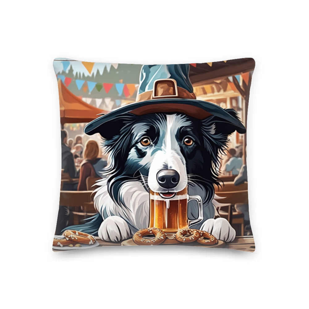 PugMug Custom Border Collie Premium Pillow