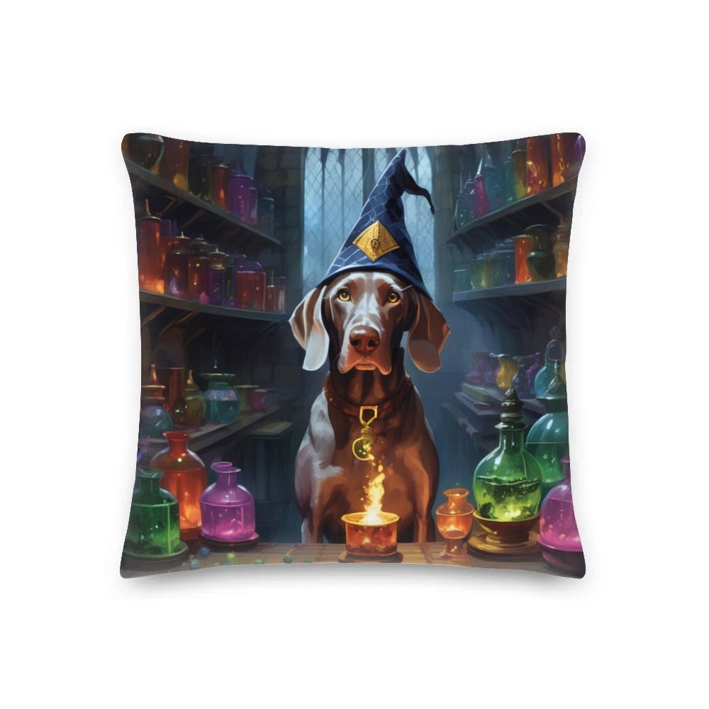 PugMug Custom Weimaraner Premium Pillow