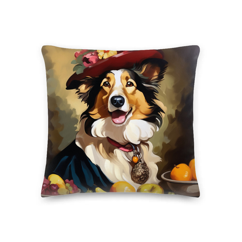 PugMug Custom Collie Premium Pillow