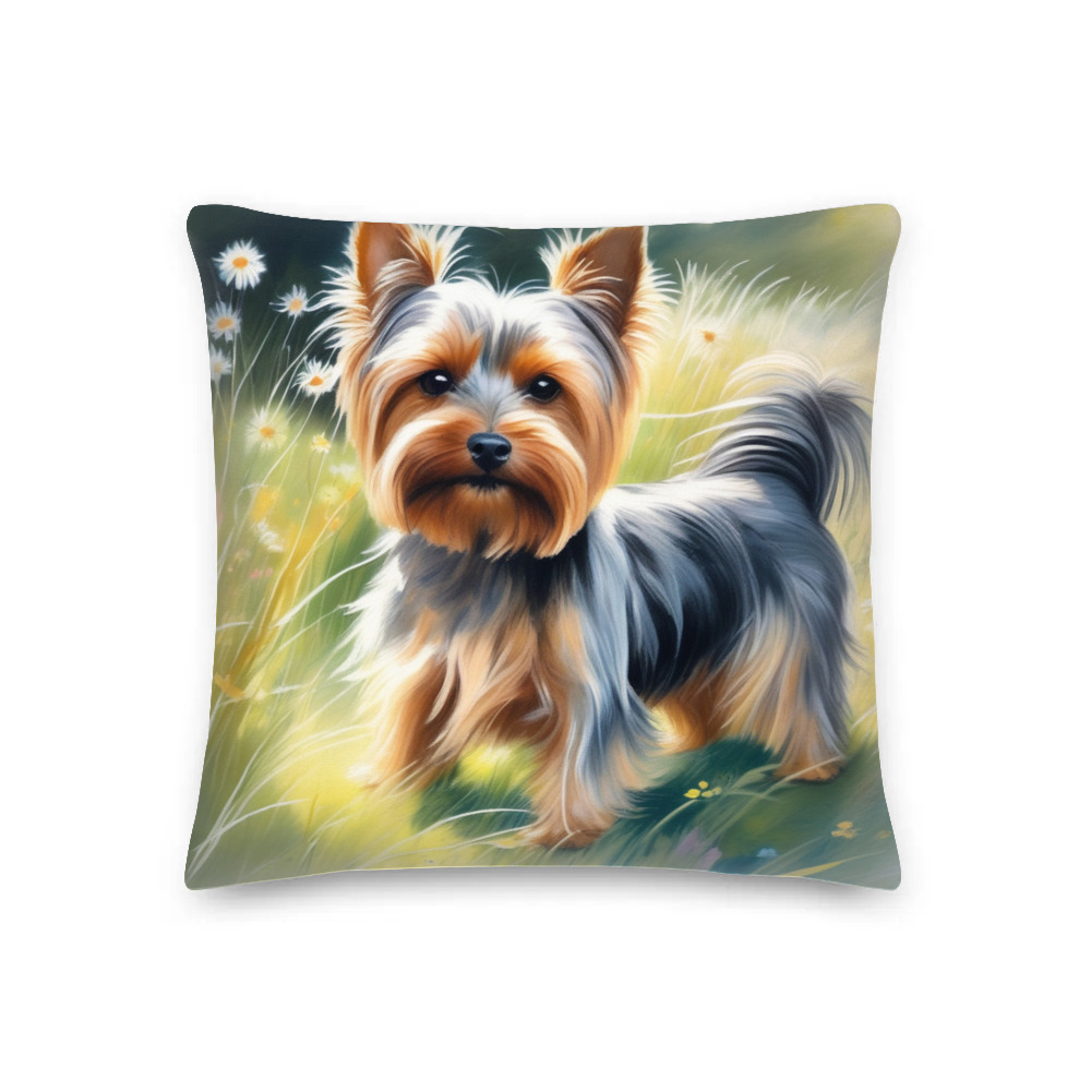 PugMug Custom Yorkshire Terrier Premium Pillow