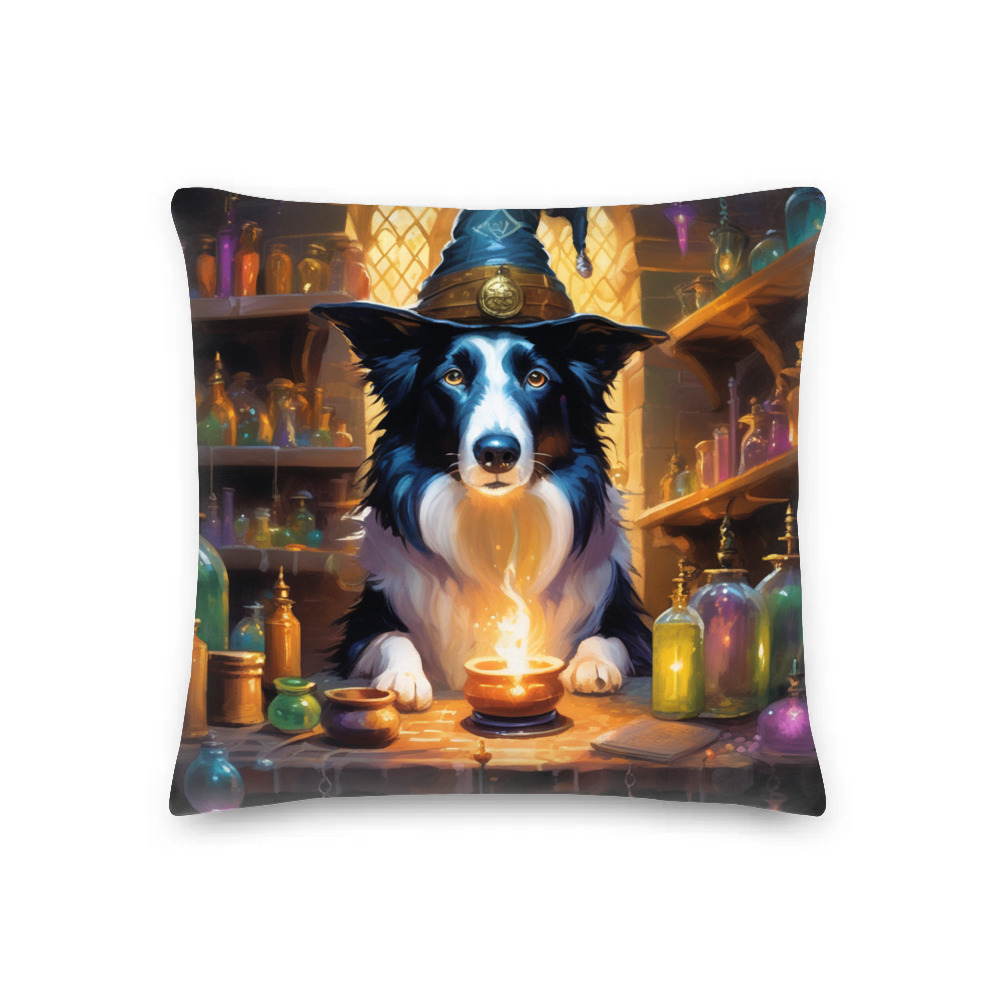 PugMug Custom Border Collie Premium Pillow