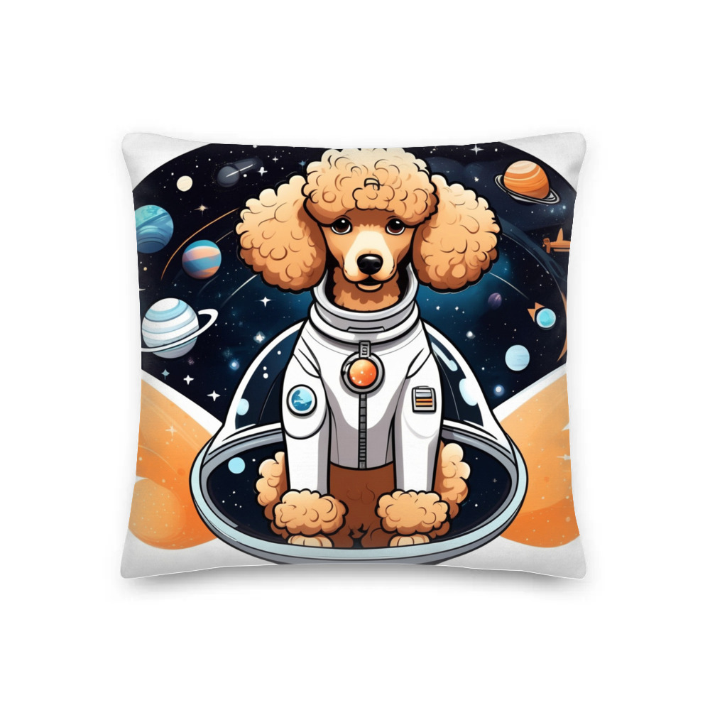 PugMug Custom Tan Poodle Premium Pillow