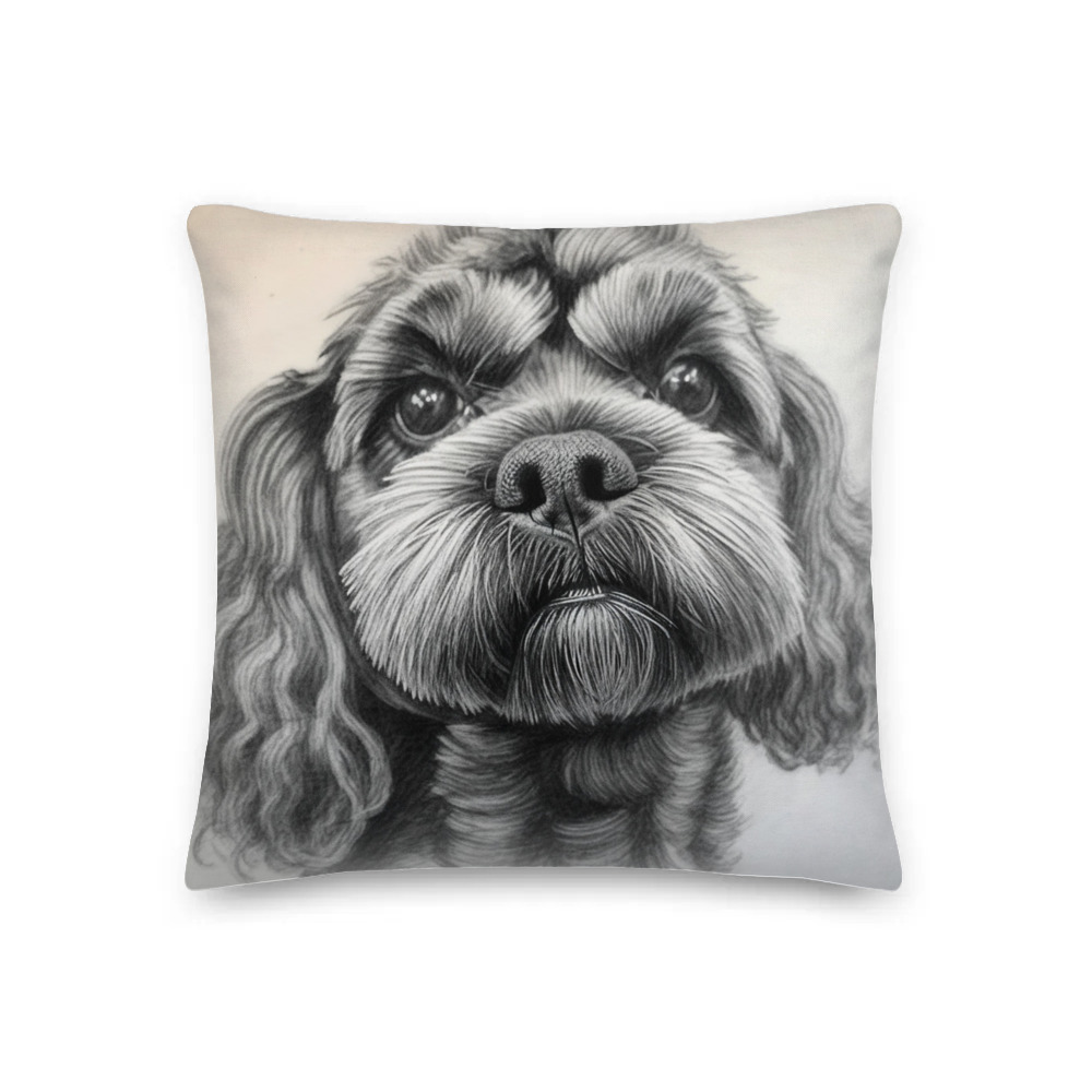 PugMug Custom Lily Premium Pillow
