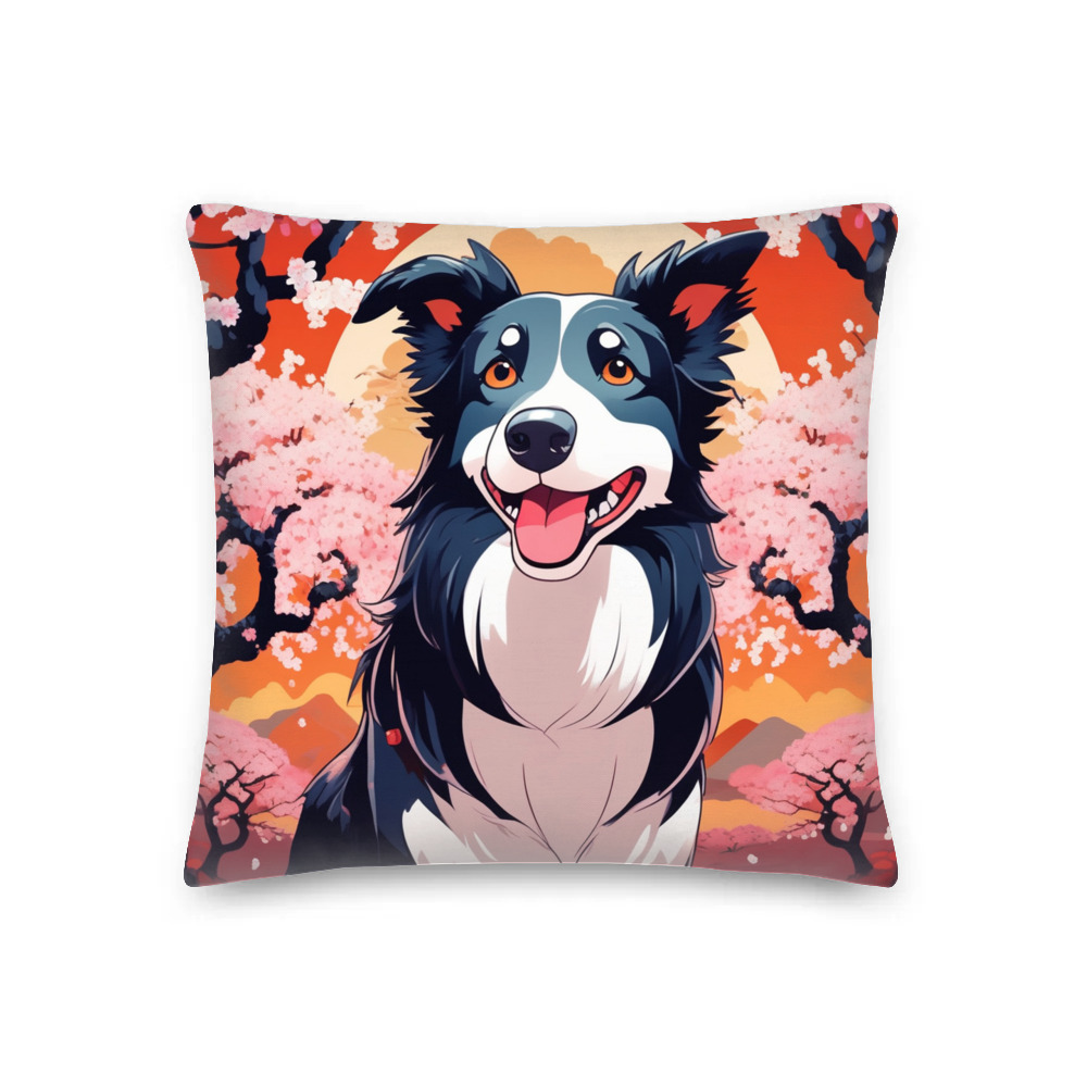 PugMug Custom Border Collie Premium Pillow