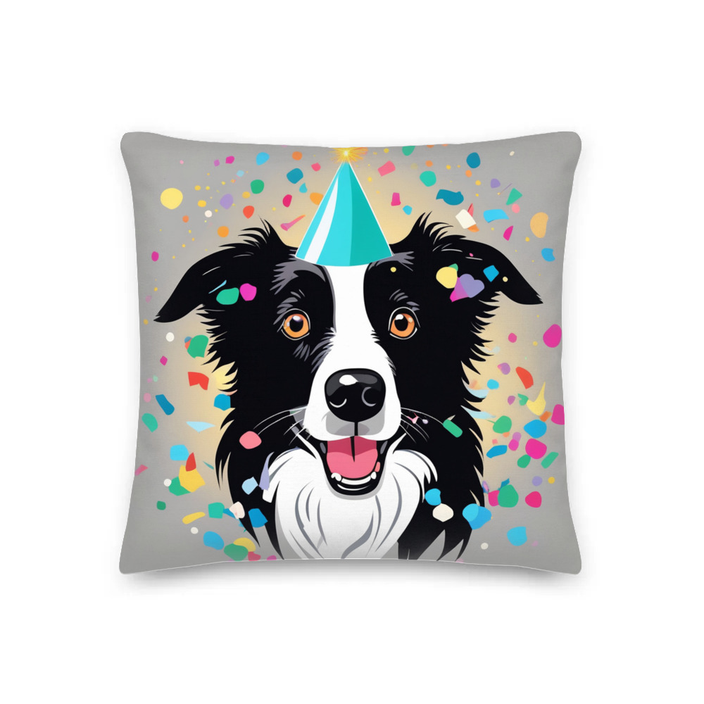 PugMug Custom Border Collie Premium Pillow