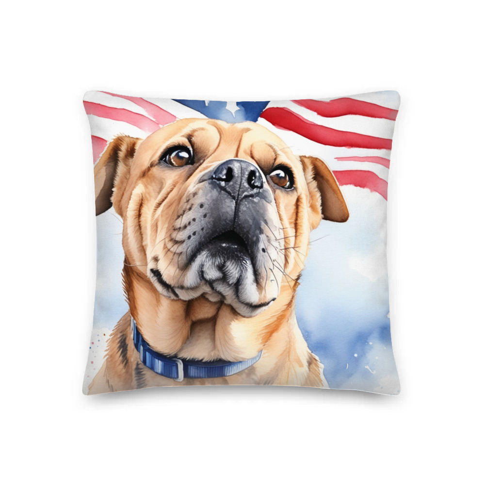 PugMug Custom Halina Premium Pillow