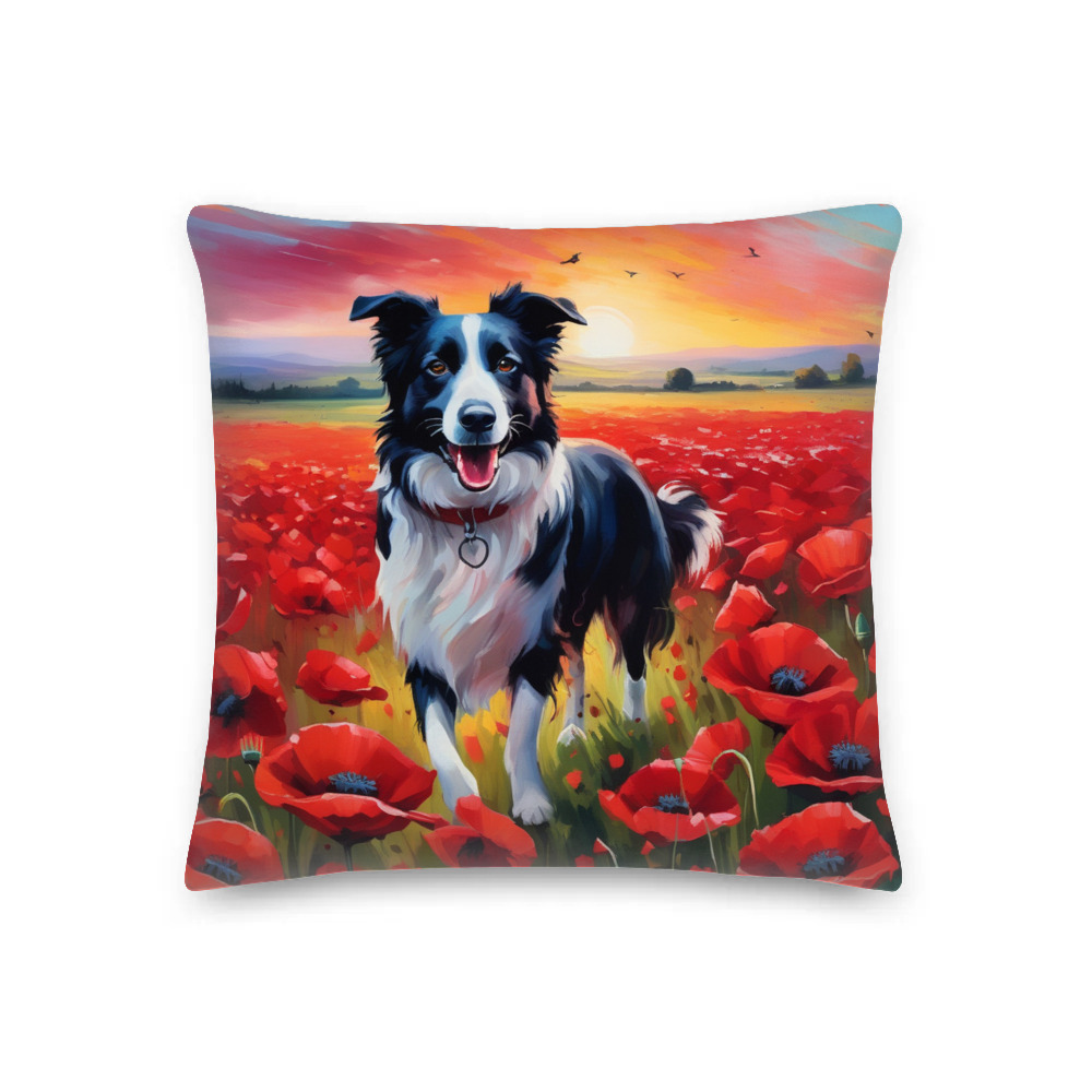 PugMug Custom Border Collie Premium Pillow