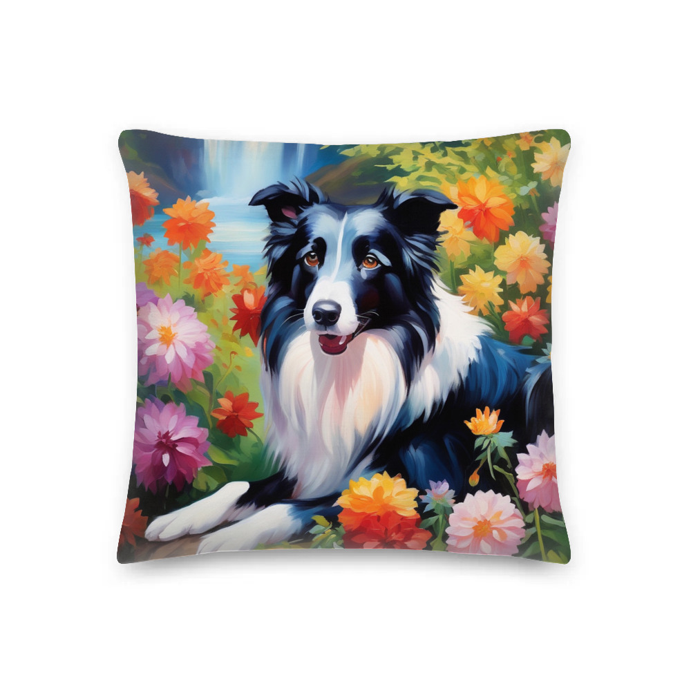 PugMug Custom Border Collie Premium Pillow