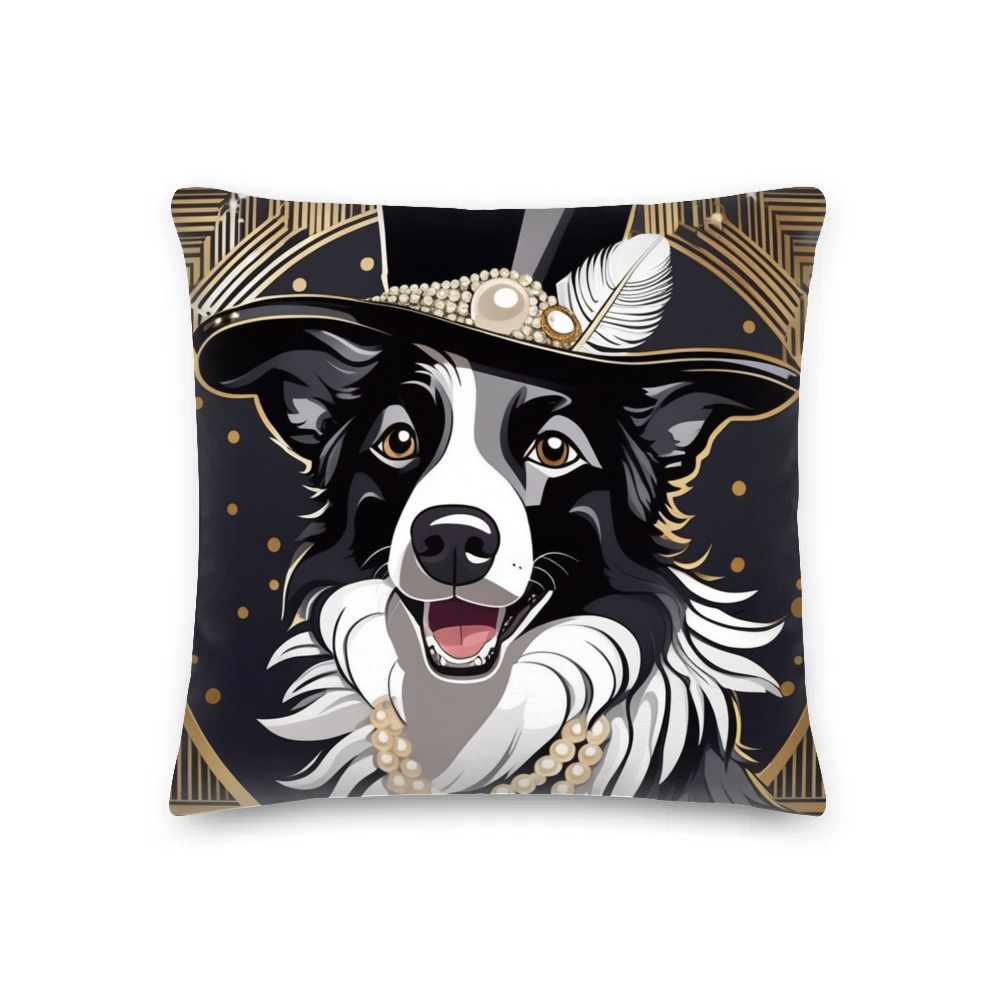 PugMug Custom Border Collie Premium Pillow