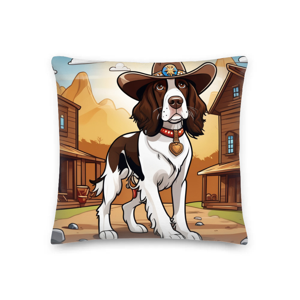 PugMug Custom English Springer Spaniel Premium Pillow