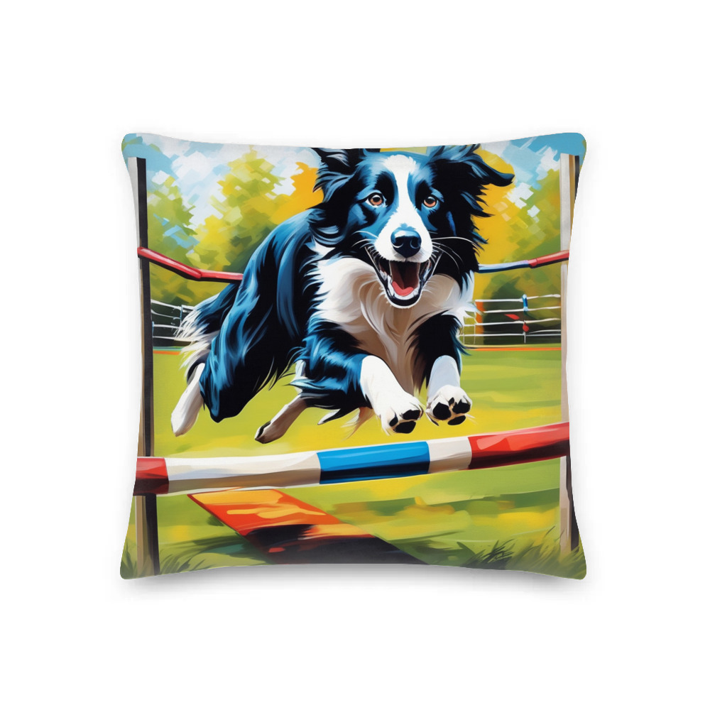 PugMug Custom Border Collie Premium Pillow