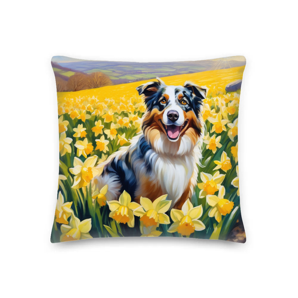 PugMug Custom Australian Shepherd Dog Premium Pillow