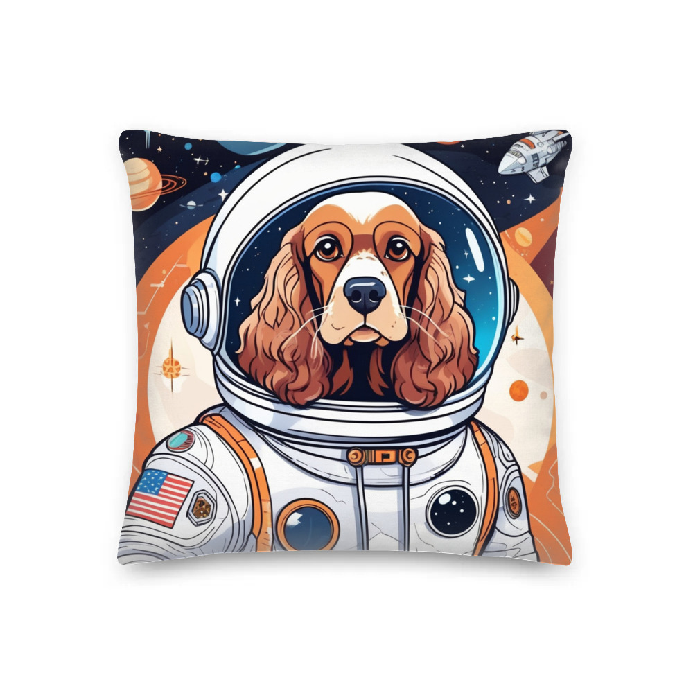 PugMug Custom Cocker Spaniel Premium Pillow