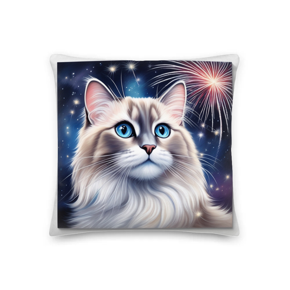 PugMug Custom Tabby Ragdoll Cat Premium Pillow