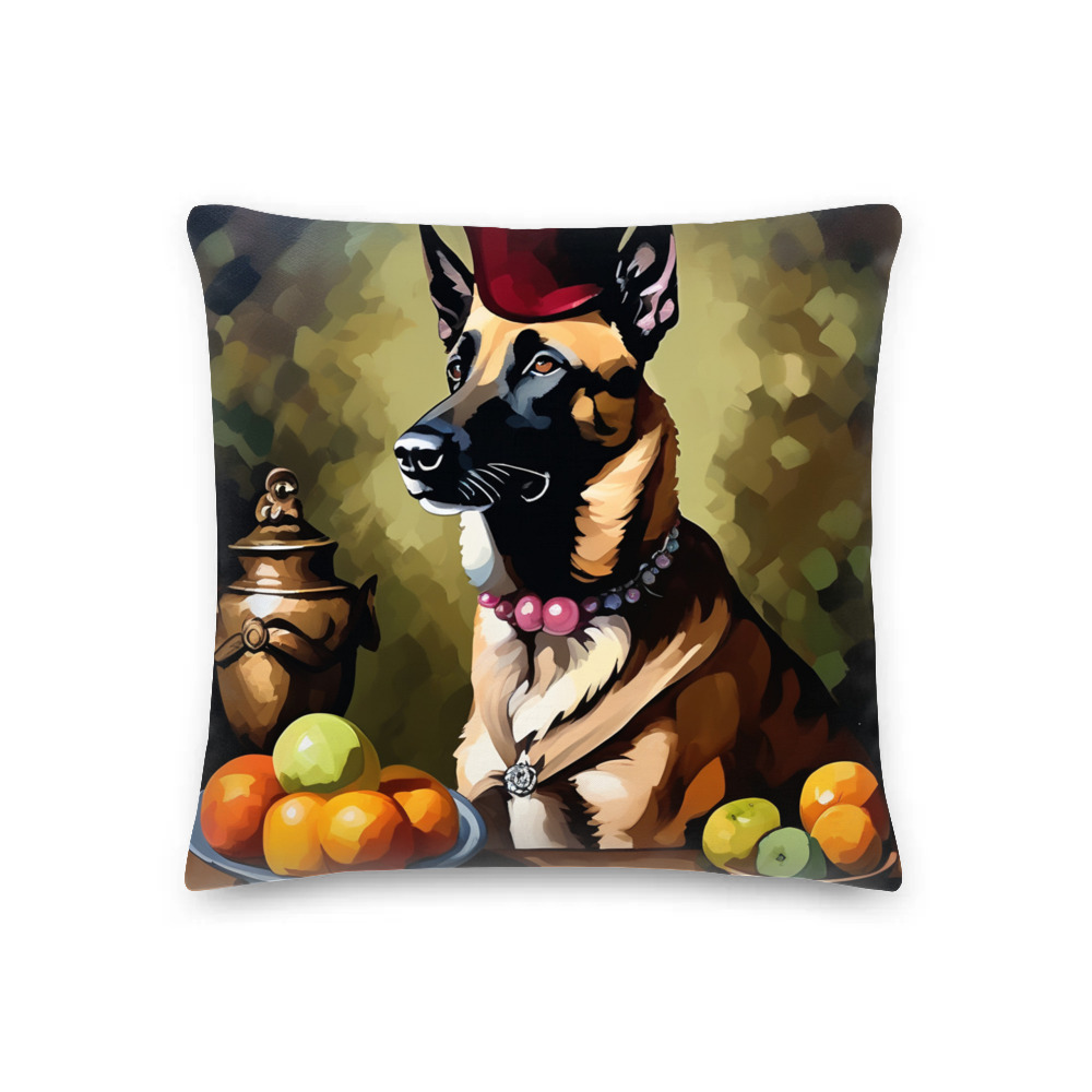 PugMug Custom Belgian Malinois Premium Pillow
