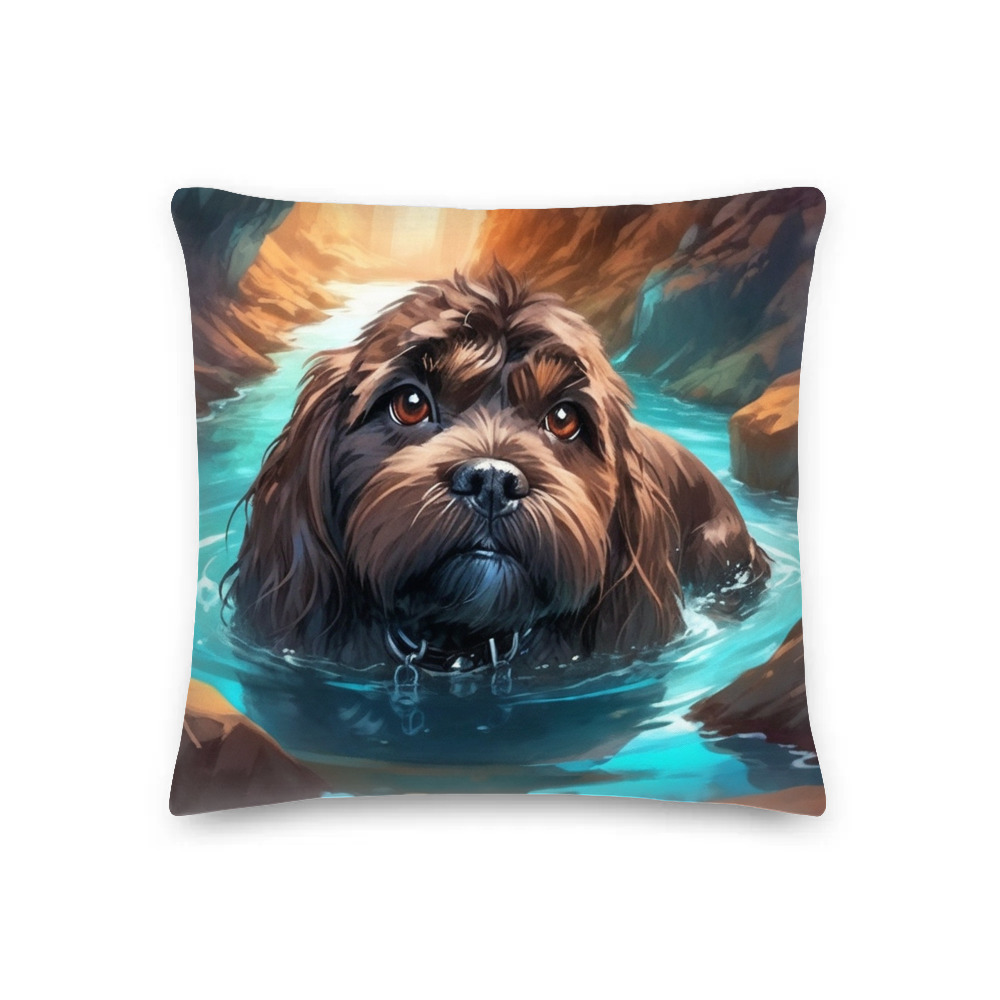 PugMug Custom Lily Premium Pillow