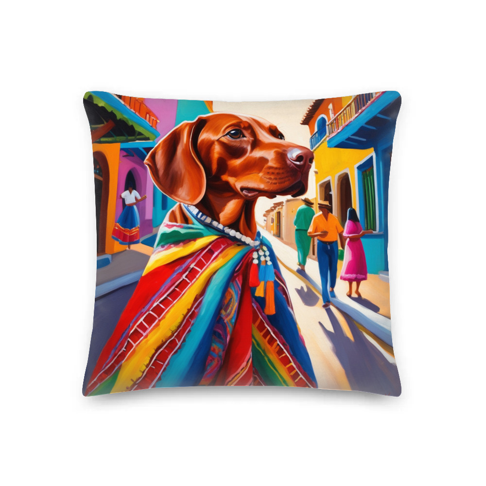 PugMug Custom Vizsla Premium Pillow