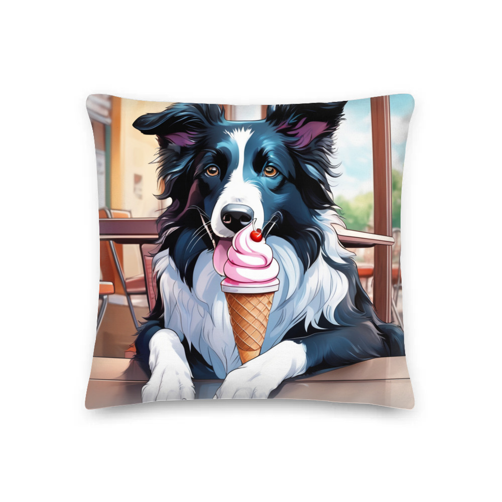 PugMug Custom Border Collie Premium Pillow