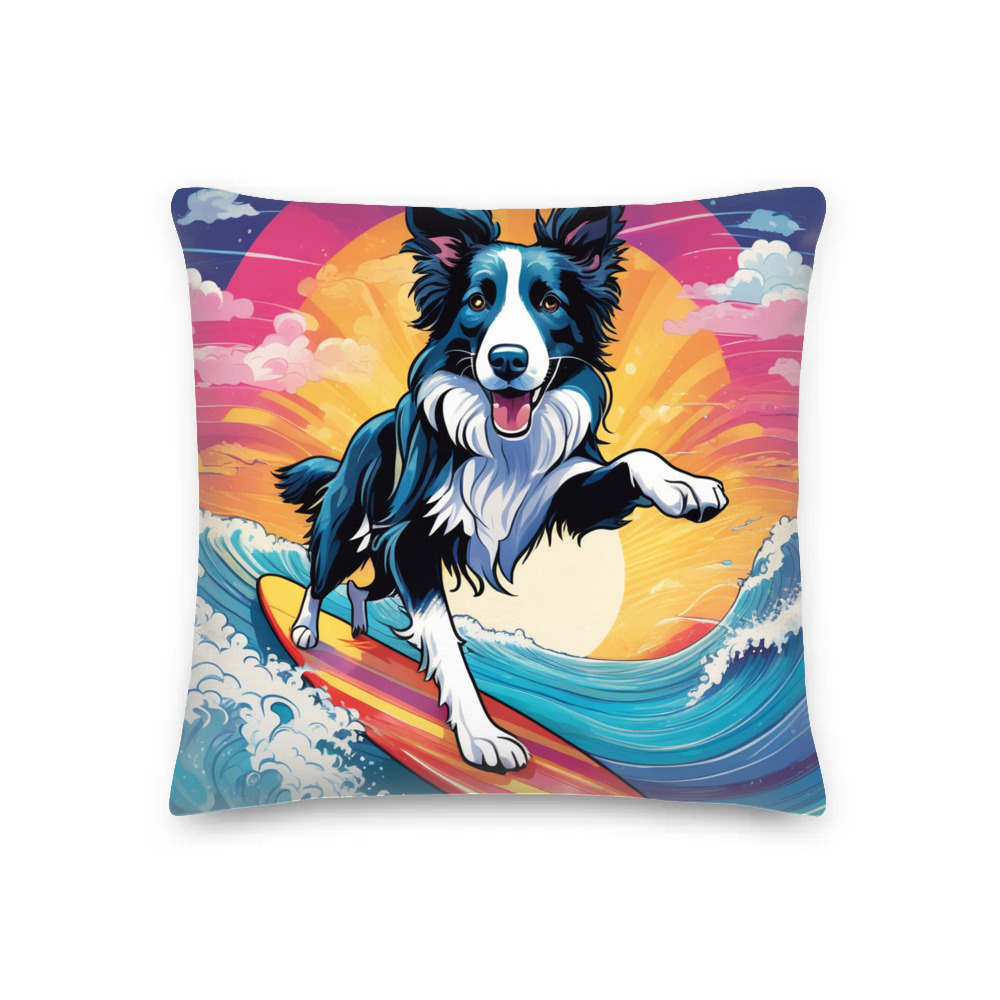PugMug Custom Border Collie Premium Pillow