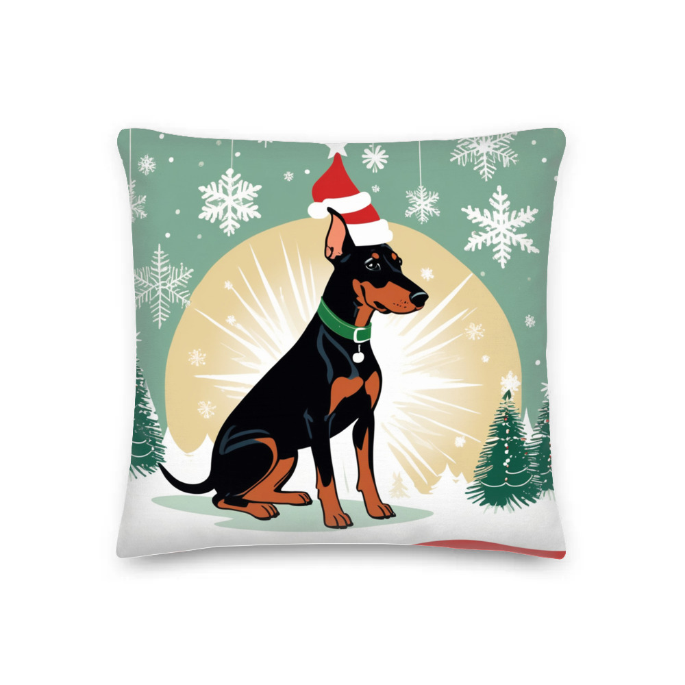 PugMug Custom Doberman Pinscher Premium Pillow