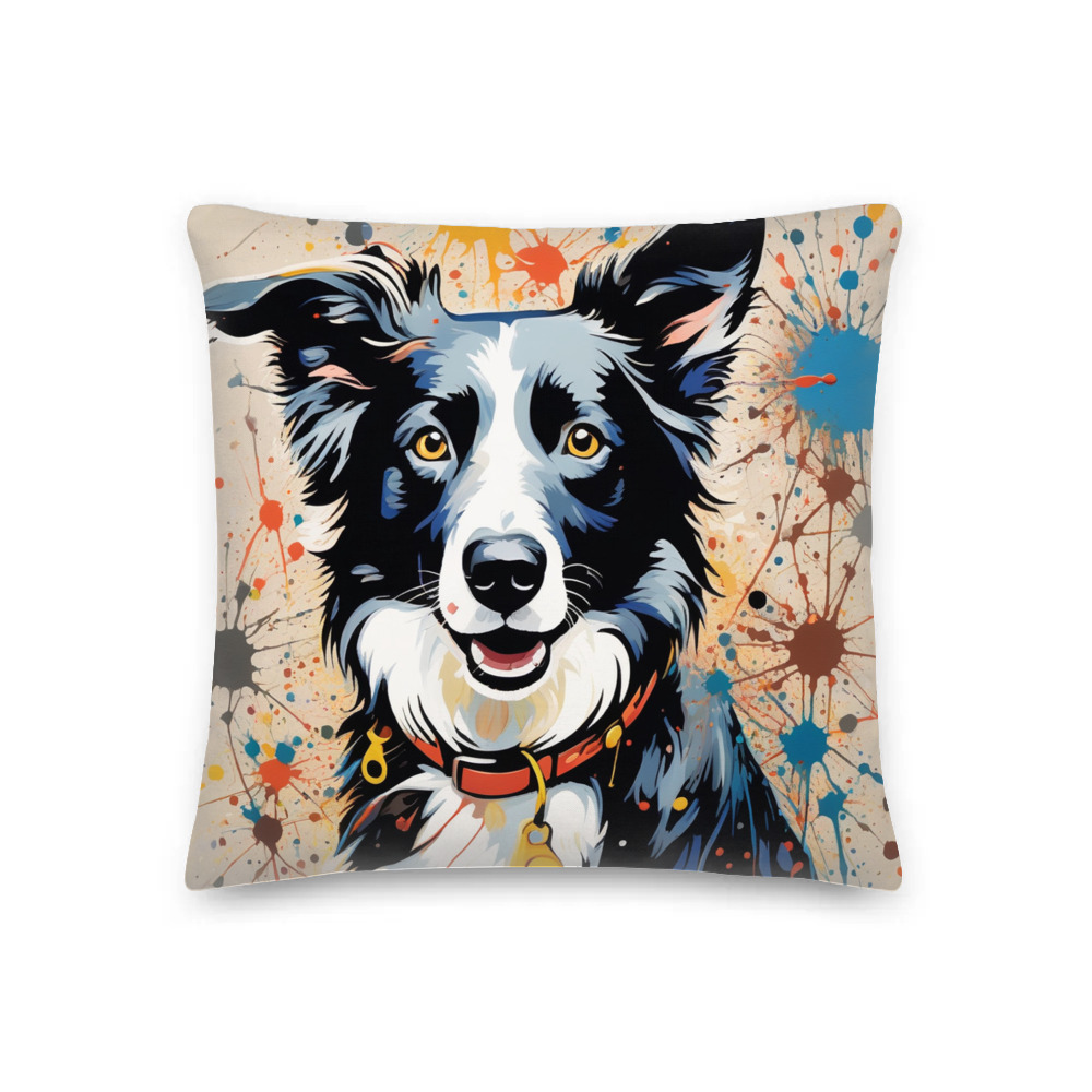 PugMug Custom Border Collie Premium Pillow