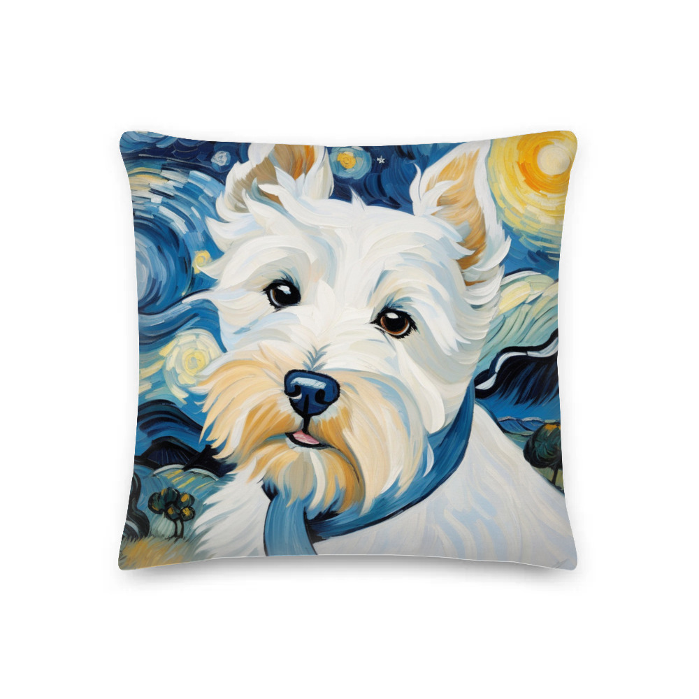 PugMug Custom West Highland White Terrier Premium Pillow