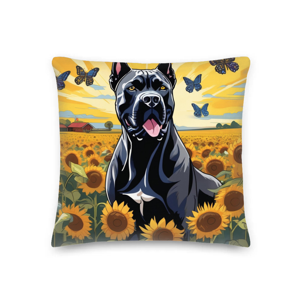 PugMug Custom Cane Corso Premium Pillow