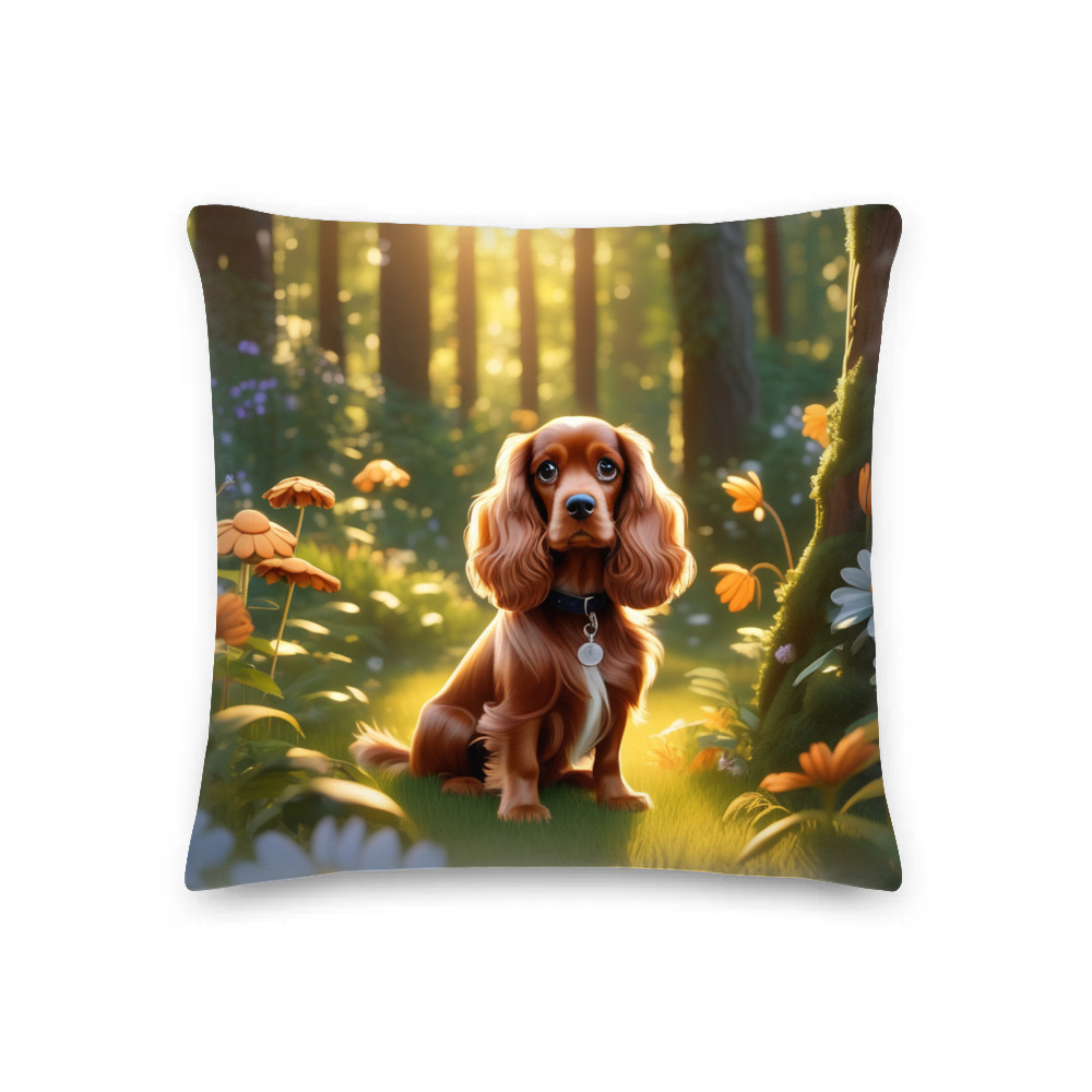 PugMug Custom English Cocker Spaniel Premium Pillow
