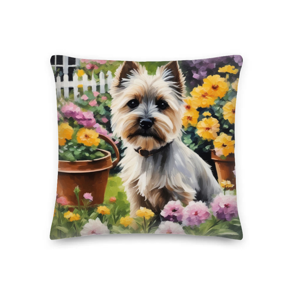 PugMug Custom Cairn Terrier Premium Pillow