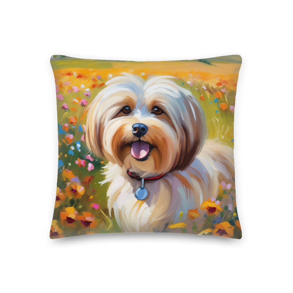 PugMug Custom Tan Havanese Dog Premium Pillow