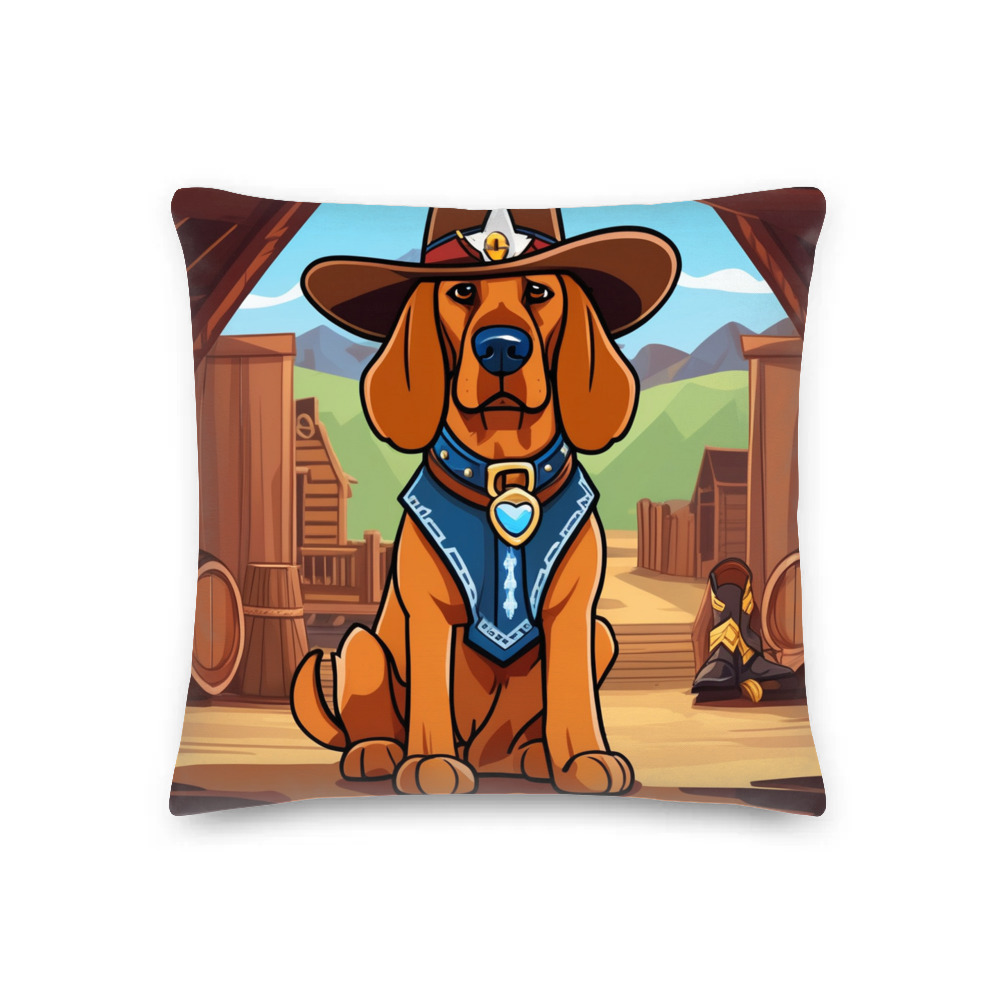 PugMug Custom Bloodhound Premium Pillow