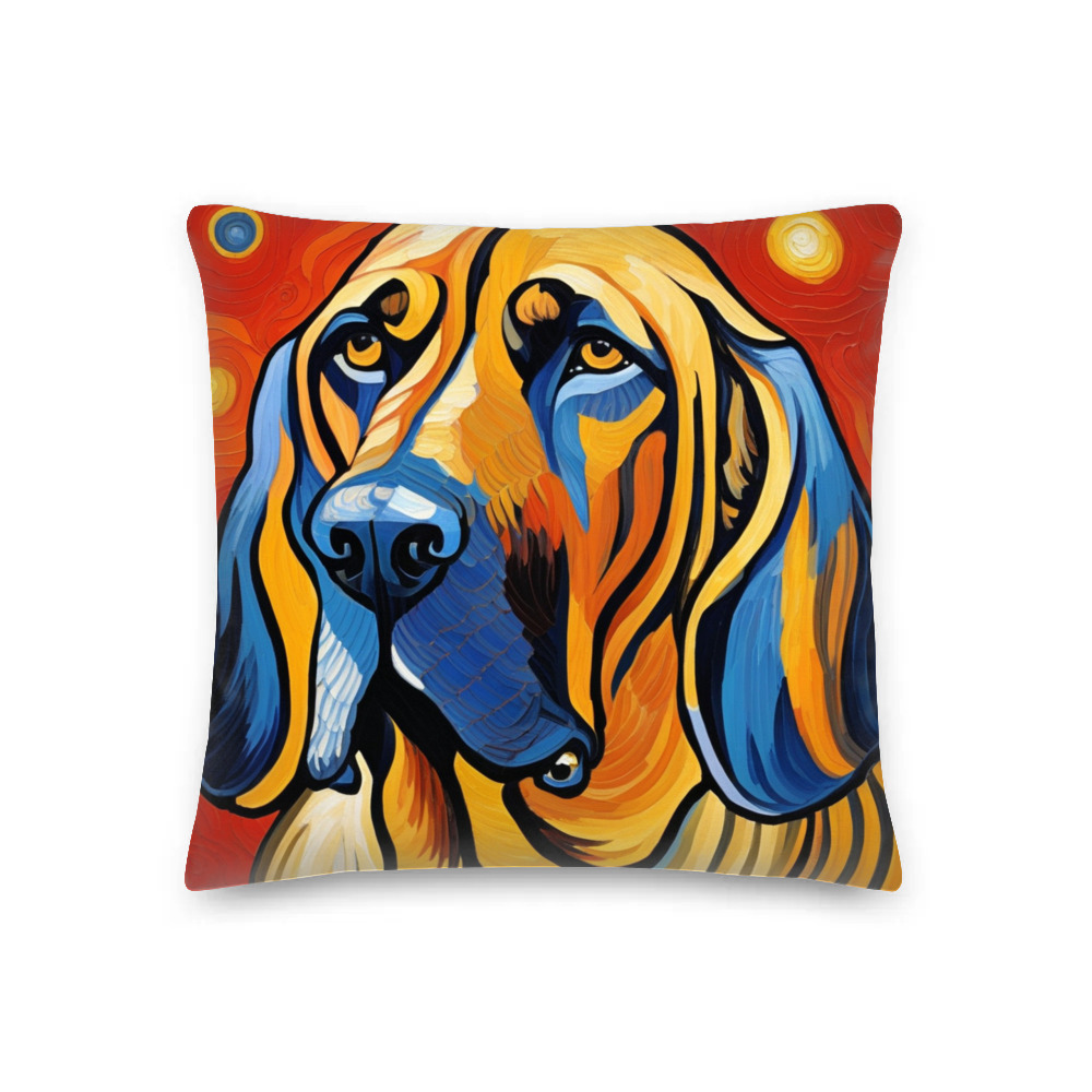 PugMug Custom Bloodhound Premium Pillow