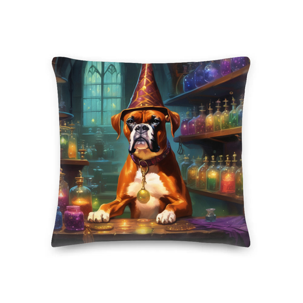 PugMug Custom Boxer Dog Premium Pillow