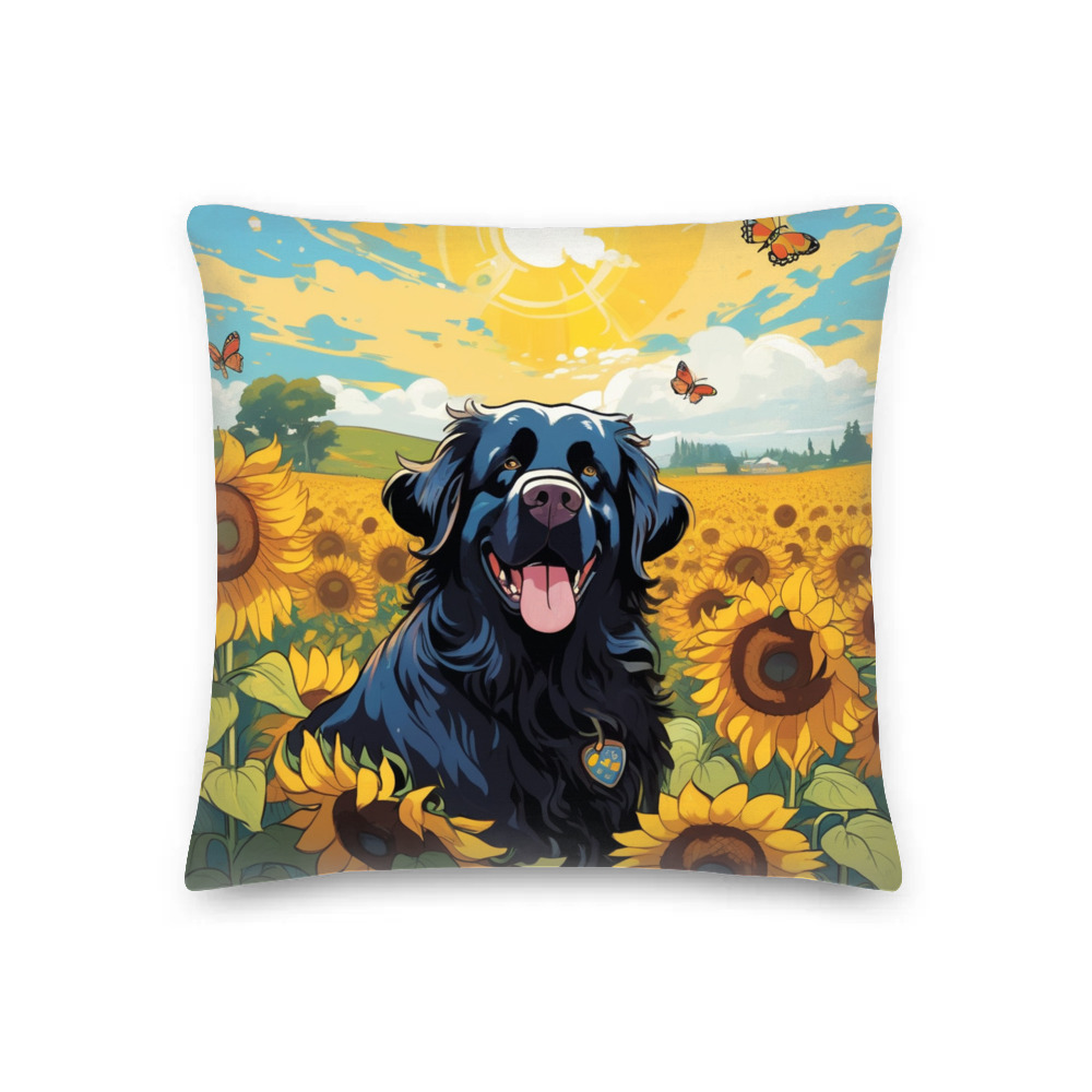 PugMug Custom Newfoundland Premium Pillow