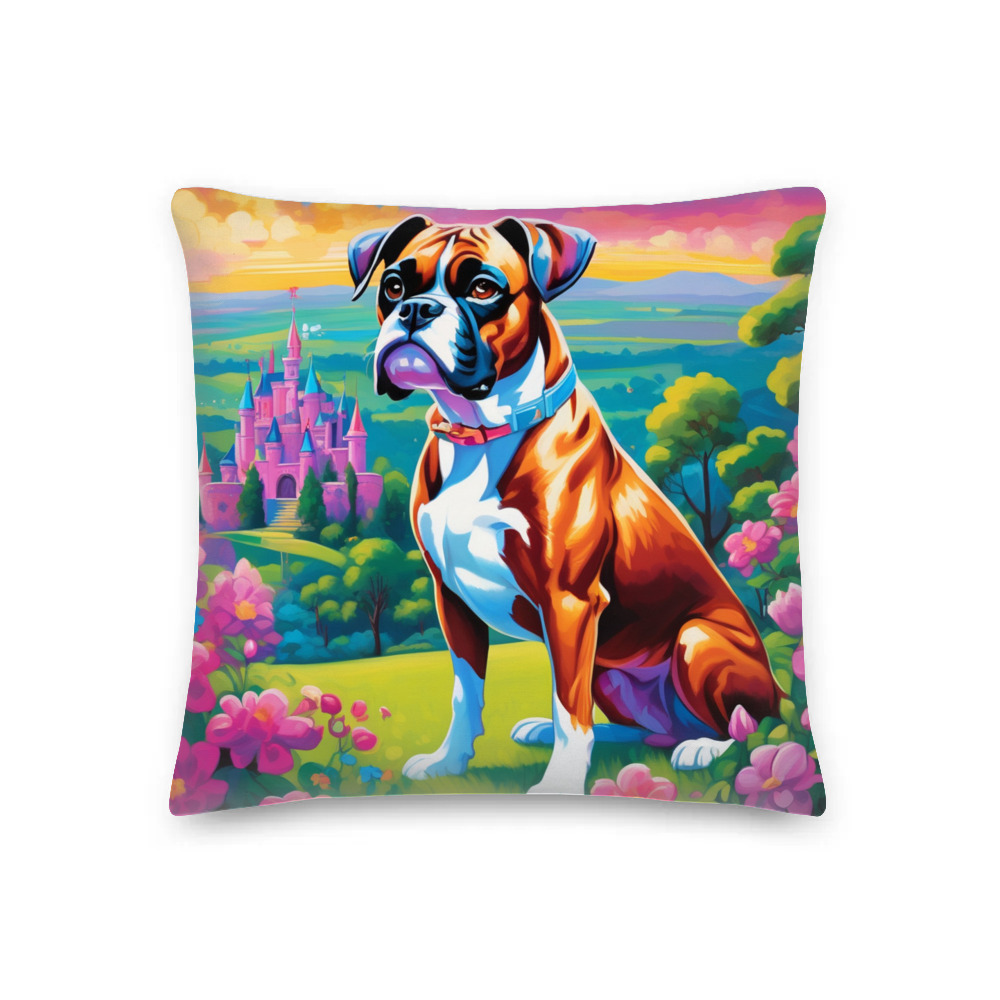 PugMug Custom Boxer Dog Premium Pillow