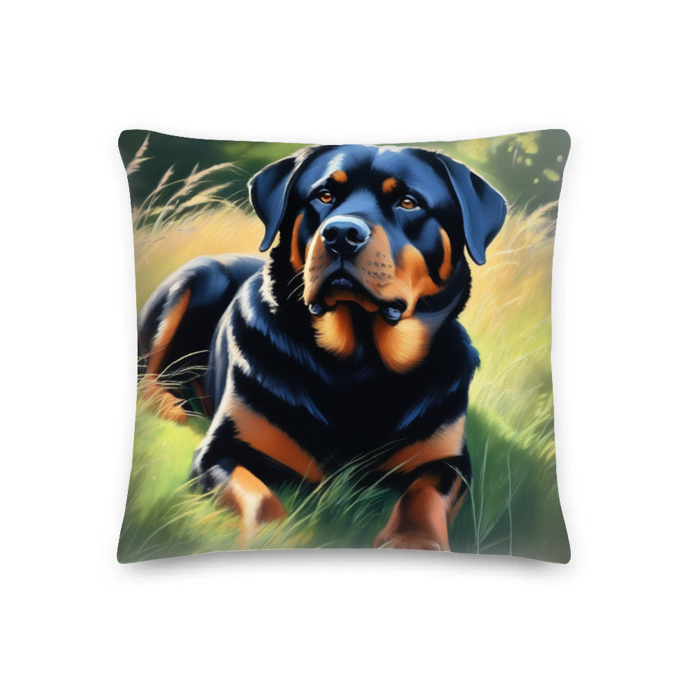 PugMug Custom Rottweiler Premium Pillow