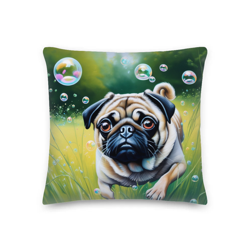 PugMug Custom Pug Premium Pillow