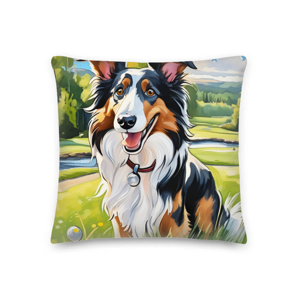 PugMug Custom Collie Premium Pillow