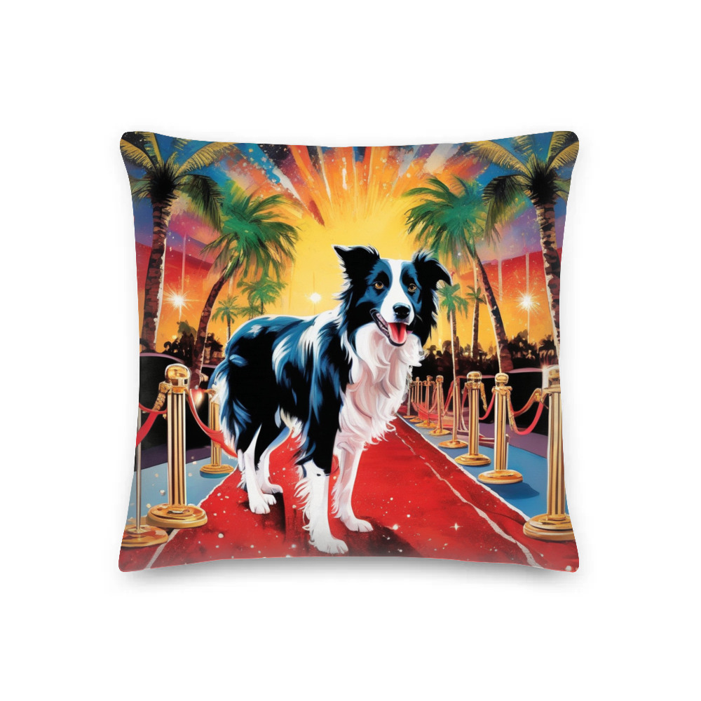 PugMug Custom Border Collie Premium Pillow