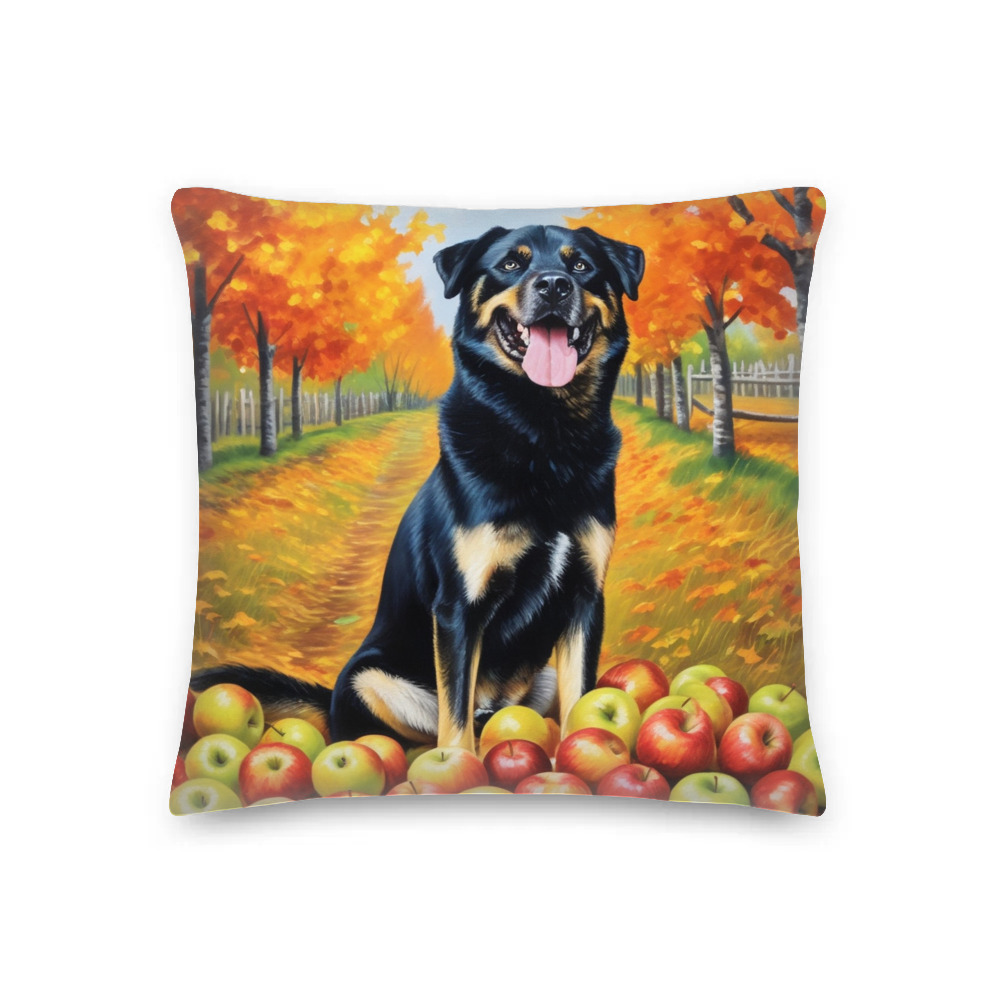 PugMug Custom Blue Premium Pillow