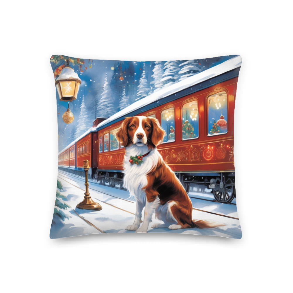 PugMug Custom Brittany Dog Premium Pillow