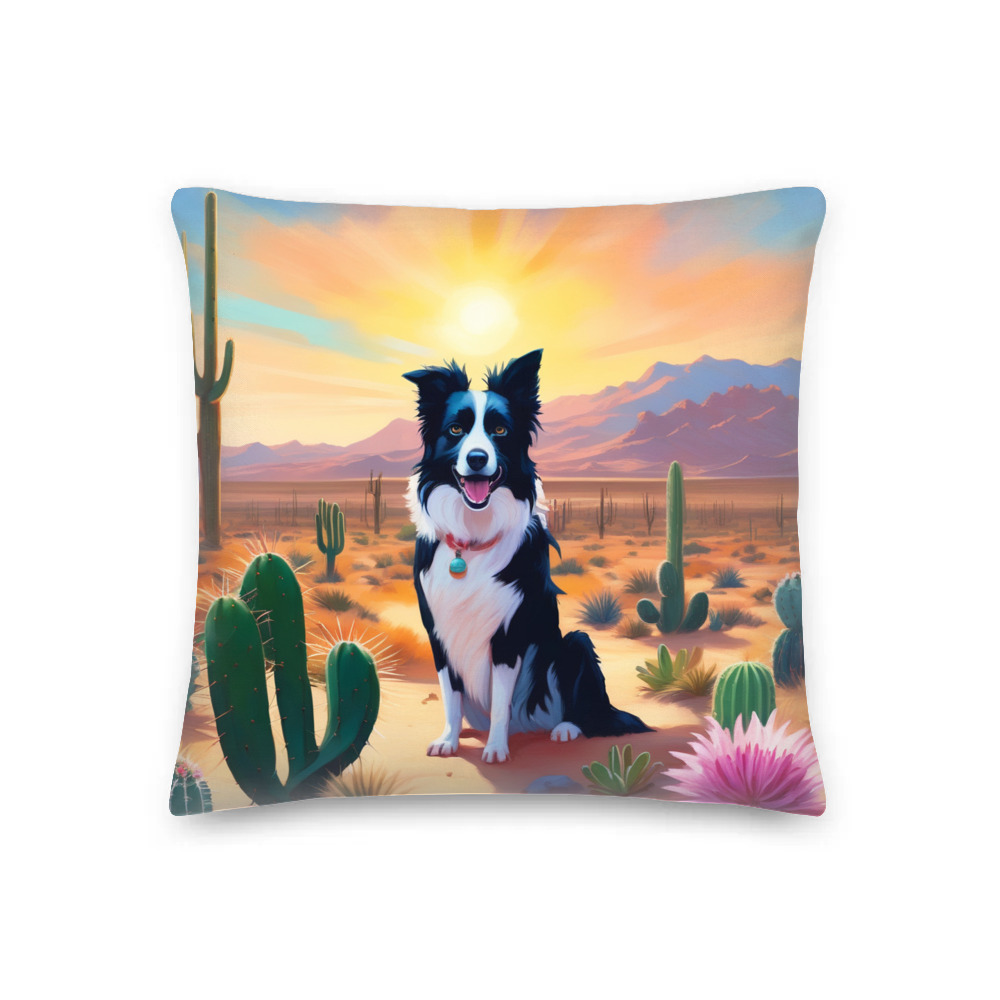 PugMug Custom Border Collie Premium Pillow
