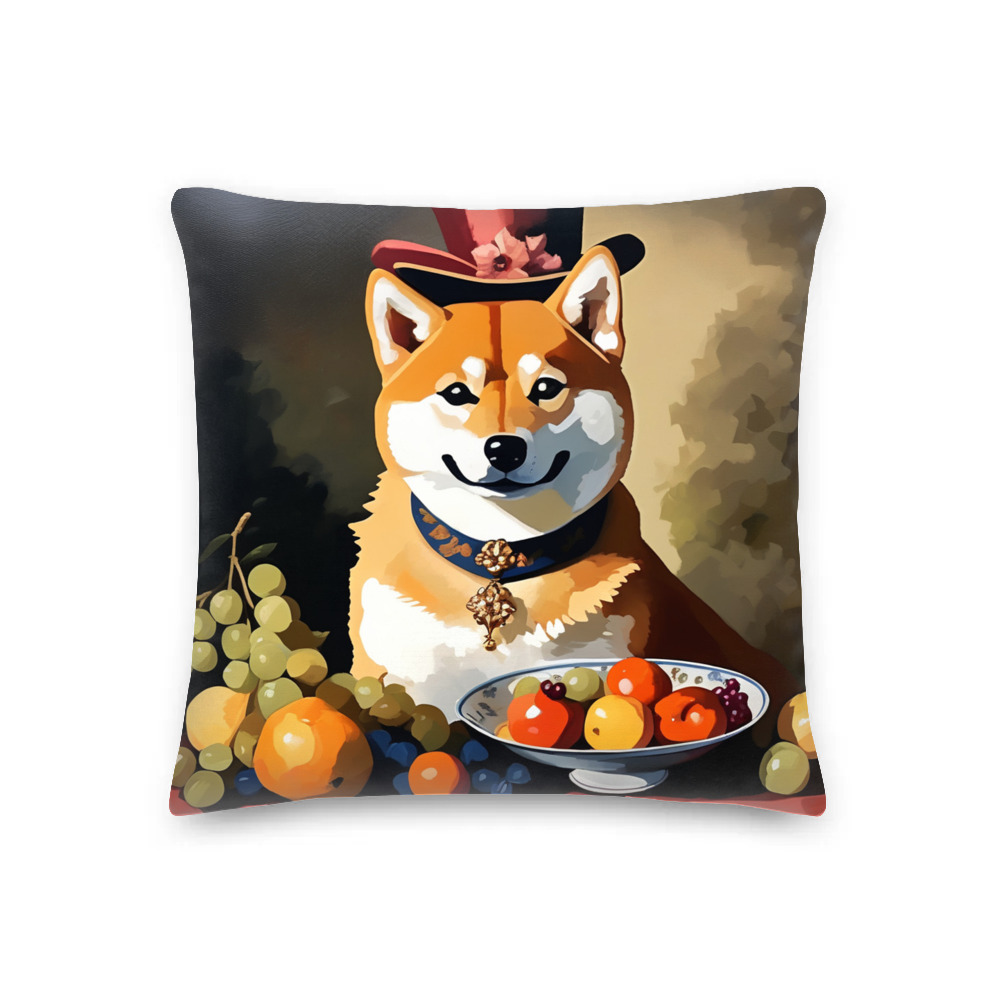 PugMug Custom Shiba Inu Premium Pillow