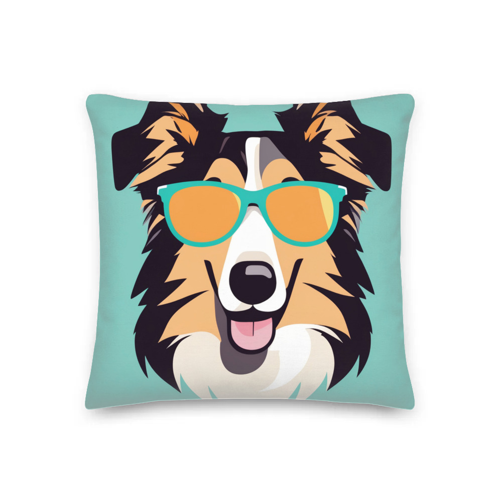 PugMug Custom Collie Premium Pillow