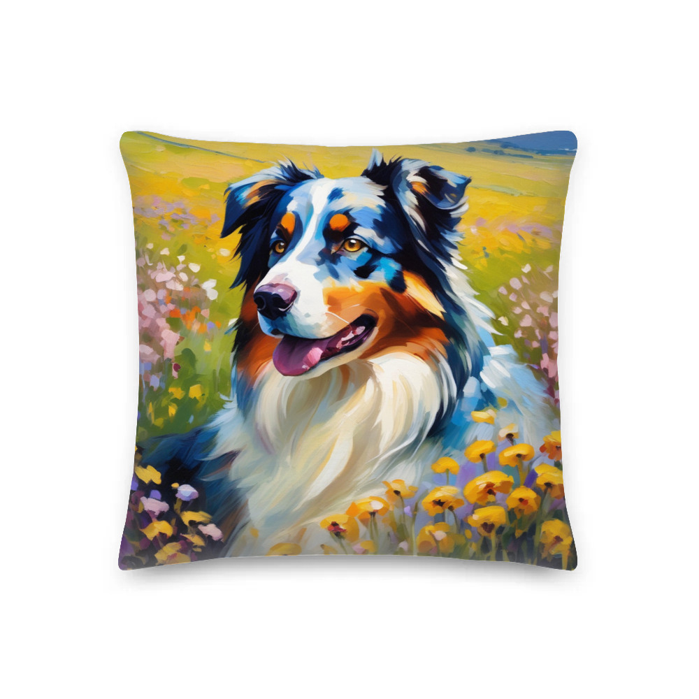 PugMug Custom Australian Shepherd Dog Premium Pillow