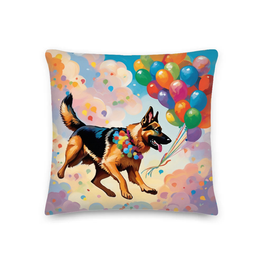 PugMug Custom German Shepherd Dog Premium Pillow